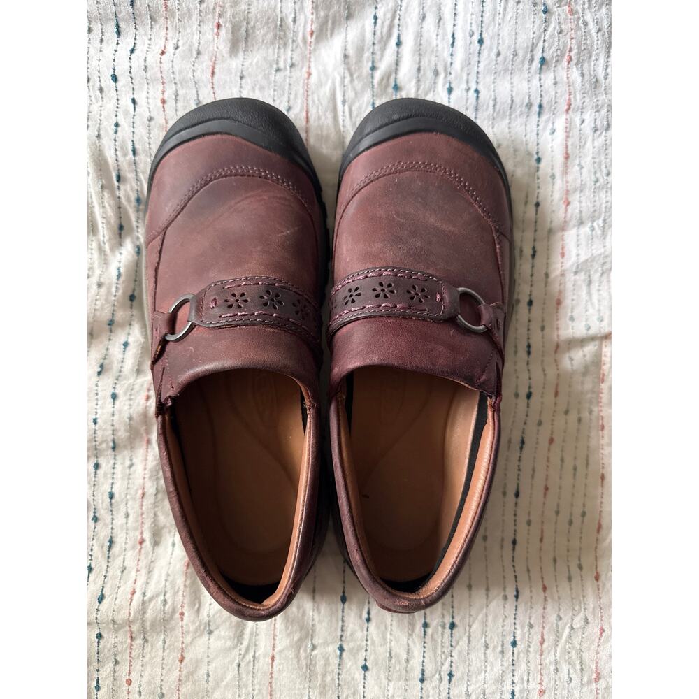 Women's Kaci II WP Insulated Casual Slip-On Leather Shoe Maroon Purple EUC - Picture 5 of 8